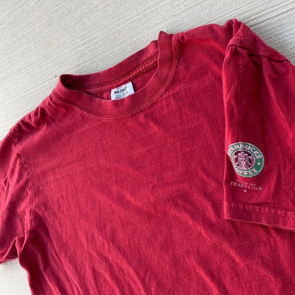2000's Red Starbucks Coffee Tee